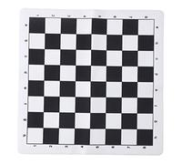 Cuifati Échiquier Souple Portable 35x35 Cm Échiquier Pliant en PU, Jouet éducatif de Conception Classique pour Les Voyages en Plein Air et Le Camping, Améliore la Réflexion, la Résolution de
