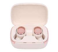 Cuifati Écouteurs Bluetooth 5.6, Véritable Réduction du Bruit Stéréo sans Fil, Ajustement Profond de L'oreille, Appels Clairs, avec Affichage Automatique de la Batterie, pour Les Appels (Blanc