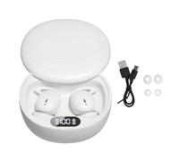 Cuifati Écouteurs sans Fil Bluetooth 5.4 à Suppression de Bruit avec étui de Chargement à Affichage Numérique, étanche IPX7, pour Sports Training (White)