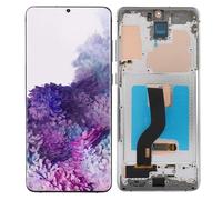 Cuifati Écran de Remplacement S20 Plus, écran AMOLED + Numériseur LCD, écran Multi-Touch de 6,7 Pouces avec Digitale, pour SM G986B, avec Cadre Central et Pièces de Rechange
