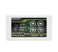 Cuifati Écran Secondaire D'Ordinateur FHD de 5 Pouces, écran LCD 1920 X 480 IPS, Moniteur de Température du Processeur pour Ordinateur CPU GPU Température Mémoire Disque Dur Données (White)