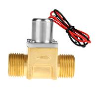 Cuifati Électrovanne électromagnétique électrique en Laiton à Impulsion DC 4,5 V 1/2" pour Contrôle du Débit d'eau, Alimentée par Batterie, Faible Consommation d'énergie, Système 'irrigation