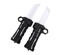 Cuifati Épée Jouet Lumineuse, Double Face Rotative Commutable Rouge et