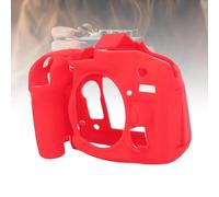 Cuifati Étui à Caméra à Manches en Silicone Douce, Couverture de Protection avec Texture Non Glissante pour la Caméra 7100 D7200. Moulé pour Un Accès Complet, Conception Compacte (Rouge)