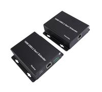 Cuifati Extension USB 3.2 sur Ethernet, Kit D'extension 4 Ports USB 3.2 Gen 1 avec émetteur-récepteur, pour Système de Caméra de sécurité Webcam PC jusqu'à 100 M 5 Gbit/s (Prise UE)