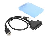 Cuifati Fils de Données Coudés, la Vitesse USB 2.0 Peut Atteindre 480 Mbps, avec Un Boîtier de Protection du Disque Dur Anti-poussière de 2,5 Pouces, et L'alimentation Ne Peut Pas Tomber (Bleu)
