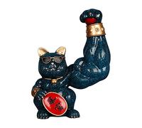 Cuifati Harts Lucky Cat Statue Magnifiquement Conçue pour Une Alarme Musculaire Puissante Sculptures de Chat Culture Home Culture (4)