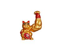 Cuifati Harts Lucky Cat Statue Magnifiquement Conçue pour Une Alarme Musculaire Puissante Sculptures de Chat Culture Home Culture (13)