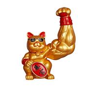 Cuifati Harts Lucky Cat Statue Magnifiquement Conçue pour Une Alarme Musculaire Puissante Sculptures de Chat Culture Home Culture (1)