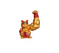 Cuifati Harts Lucky Cat Statue Magnifiquement Conçue pour Une Alarme Musculaire Puissante Sculptures de Chat Culture Home Culture (9)