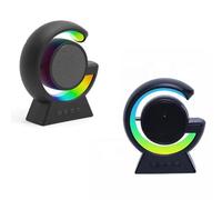 Cuifati Haut-Parleur Bluetooth avec Lumières RVB, Haut-Parleur sans Fil en Forme de G, Son Stéréo Puissant, Autonomie de 3 Heures, Prend en Charge L'appairage Stéréo TWS, BT5.3, Lecture