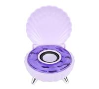 Cuifati Haut-Parleur Bluetooth avec Veilleuse en Forme de Coquillage, Petite Table Stéréo 2 en 1 avec Lumière Ambiante Colorée, Haut-Parleur BT Portable avec Effet Sonore de Vague de Mer, Son Stéréo