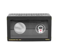 Cuifati Haut-Parleur Bluetooth sans Fil, Son Surround HiFi, Haut-Parleur Bluetooth Portable avec Veilleuse Décorative Planète, pour Smartphones, Ordinateurs, Tablettes, Consoles de Jeu (Black)