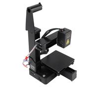 Cuifati Imprimante 3D Portable, Imprimante 3D Compacte avec Plaque de Construction Amovible, compatibilité des Filaments PLA et TPU, Volume de Construction 100 X 100 X 100 Mm, (Black)