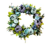 Cuifati Intérieurs dans Les Récipients à Main Libre de la Couronne de Pentecôte pour Le Mur de la Porte, Couronne de Noël - Culture Vivante, Pivoines Artificielles Garland Mariage (2)