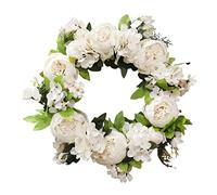 Cuifati Intérieurs dans Les Récipients à Main Libre de la Couronne de Pentecôte pour Le Mur de la Porte, Couronne de Noël - Culture Vivante, Pivoines Artificielles Garland Mariage (4)