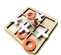 Cuifati Jeu de société XO en Bois pour Enfants, Jeu de Puzzle, Compétences Compétitives, Compétences de Prise de Décision, Jeux de Fête Amusants, pour Divers Rassemblements (comme montré)