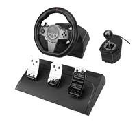 Cuifati Jeu de Volants de Course à 270 ° avec Pédales Hall et Manettes de Vitesse pour Simulateur de Conduite de Jeu sur PC