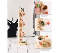 Cuifati Jouet éducatif de Jeux de Piste de Course de Balle de Marbre de Clown pour Enfants, Jeu de Table de Fûts de Clown Drôle en Bois pour Le Développement Précoce, Jouet D'entraînement Cérébral