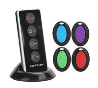 Cuifati Key Finder 1 in 4 Wireless Key Finder Télécommande Key Finder Sound Alarm Locator
