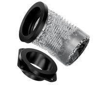 Cuifati Kit de Couplage Magnétique pour Grille D'aération de Sèche-linge, Tuyau en Aluminium à Joint Hermétique avec Collier de Serrage en Acier Inoxydable pour une Connexion et une