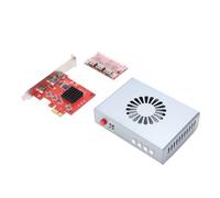 Cuifati Kit de Matériel de DMA, Synthétiseur d'interface Multimédia Vidéo HD 6ème Génération avec Ventilateur intégré, Combinateur Vidéo à Double Entrée pour Traitement d'image 4K 60 Hz, Codage et