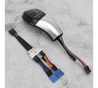 Cuifati Kit de Mise à Niveau de Pommeau de Levier de Vitesse LED pour E90 E92 E84 E89 - Pommeau de Levier de Transmission Automatique avec gainé de Cuir, Sélecteur de Style en Fibre de Carbone Noir