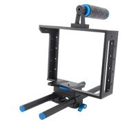 Cuifati Kit de Poignée Supérieure Universelle pour Cage de Caméra A7C ZV-E1 ZV-E10-1 -1F R50 R10 R7 R6 Zfc Z9 Z8, Cage Vidéo en Alliage d'aluminium avec Supports de Griffe Froide, Appareil Photo