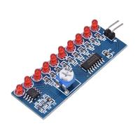 Cuifati Kit de Ruban LED avec NE555 CD4017 Effet D'Eau Courante | Module LED à vitesse réglable, tension large de 2,5 à 14,5 V, 10 LED séquentielles, pour l\'électronique et l\'industrie du