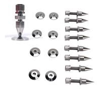 Cuifati Kit de Tampon à Pointe de Haut-Parleur de 8 Pcs, Pied D'isolement de Haut-Parleur en Cuivre Réglable avec pavé de Base, Kit de Tapis de Haut-Parleur étalant, pour Enregistreur