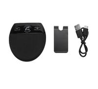 Cuifati Kit Mains Libres Bluetooth pour Voiture, Haut-Parleur sans Fil à Réduction de Bruit pour Voiture avec Clip de Visière, Kit de Haut-Parleur sans Fil avec Invite Vocale, Diffusion