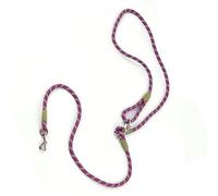 Cuifati Laisse pour Chien Mains Libres Réglable et Réfléchissante Laisse en Nylon Durable pour Chiens de Petite, Moyenne et Grande Taille Marchant et Dressant Noir Rose Violet Bleu Couleur 35,43 * (A)