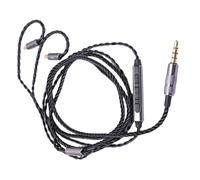 Cuifati Le Câble du Casque Convient à l'IE100 IE400 IE500, Améliorez la qualité Sonore de 3,94 Pi de 3,5 Mm de Capuchon de,5 Mm avec Microphone pour écouteurs