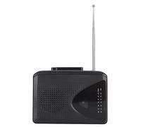 Cuifati Lecteur de Cassettes Portable, Lecteur de Cassettes Stéréo Radio FM AM avec Prise Jack 3,5 Mm et Haut-Parleur intégré, pour Une écoute Quotidienne et la Lecture de Musique (Black)