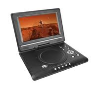 Cuifati Lecteur DVD Portable 9,8" avec écran HD Pivotant, Deux Haut-parleurs, Télécommande, Prise en Charge USB/Carte SD/synchronisation TV et Plusieurs Formats de Disque, Noir (DiyeeniNGzz-11)