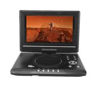Cuifati Lecteur DVD Portable, écran à Distance Pivotant avec Lecture 3D HD 1080p, Deux Haut-parleurs, Entrée USB et Sortie AV, avec Antennes Intégrées, pour Voiture, Voyage, Maison (Prise UE)