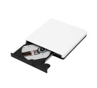 Cuifati Lecteur Externe USB 3.0 5Gbps Lecture écriture Graveur (White) | Lecteur CD DVD BD, Corps ABS, Lecture 3D, pour , Utilisation sur Ordinateur de Bureau