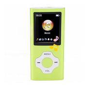 Cuifati Lecteur MP3, Carte Mémoire de 32 Go, Prise en Charge jusqu'à 64 Go, Bluetooth 5.3, Son HiFi, écran LCD de 1,8 Pouces, Radio FM, Lecteur Vidéo, avec Fonction D'enregistrement et (Green)
