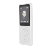Cuifati Lecteur MP3 MP4 LCD HiFi sans Perte de 1,8 Pouces, Baladeur Audio Numérique Portable pour étudiants, Sport, Course à Pied, Batterie de 8 Heures, Prise en Charge de 32 Go (White)