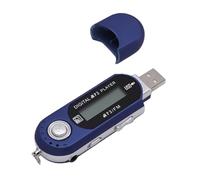 Cuifati Lecteur MP3 Rétro, Lecteur de Musique Numérique USB avec écran LCD et Synchronisation des Paroles, Prend en Charge Les Formats MP3 WMA et Carte Mémoire de 32 Go, Arrêt (Blue)
