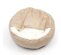 Cuifati Lit Rond 2 en 1 pour Animal de Compagnie avec Intérieur Ultra Doux, Crevasses Confortables, Design Moderne, Fond Antidérapant, pour Chats/Chiens de Petite, Moyenne et Grande Taille, (90cm)