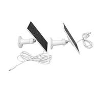 Cuifati Lot de 2 Chargeurs de Panneau Solaire 5 W pour Caméra de sécurité Extérieure, Support Réglable à 360°, Chargeur Solaire USB étanche IP65 avec Type C, Câble de 9,8 Pieds Compatible avec les