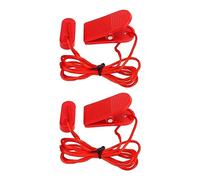Cuifati Lot de 2 Clés de sécurité de Rechange pour Tapis de Course, clé Magnétique Universelle pour Tapis de Course, Compatible avec la Plupart des Machines de Horizon Proform, Clip d'arrêt