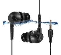 Cuifati Lot de 2 écouteurs de Natation, Casque sous-Marin Filaire avec Prise Jack 3,5 Mm pour Isolation du Bruit de Natation, Embouts de Rechange, écouteurs étanches IP68 pour Le Surf,