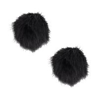 Cuifati Lot de 2 Pare-brise de Microphone pour Wireless Go II, Filtre Anti-pop en Fourrure, Réduction du Bruit Ambiant, Housse de Microphone Lavalier Moelleuse pour Studio d'enregistrement, Salle
