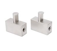 Cuifati Lot de 2 Réducteurs d'entrée d'amplificateur Double Calibre 1/0 à Calibre 1/0, Réducteur 'ampli Audio de Voiture Haute Puissance en Alliage 'aluminium nickelé, Adaptateur 'entrée