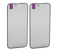 Cuifati Lot de 2 Verres d'écran de Remplacement pour iOS 15 Pro, Kit de Réparation d'écran en Verre de Lentille Extérieure Avant, Film en Verre trempé avec Adhésif OCA, Lentille 'écran de