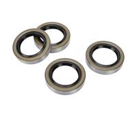 Cuifati Lot de 4 Joints de Graisse pour Moyeu de Remorque, Cm X OD 6,5 Cm Kit de Joint de Roue à Double Lèvre de Remplacement pour 010-019-00 10-19, Convient aux Essieux de Remorque de 3 500 LB,