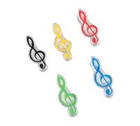 Cuifati Lot de 5 Pinces à Musique pour Livre de Piano, Clamp/Holder pour clé de Sol, pour Amateurs de Musique, étudiants, Enseignants, Matériau PP Durable (Cuifatig372e9k5d4-I3654-2)