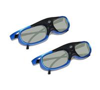 Cuifati Lunettes 3D DLP Link, Lunettes à Obturateur Actif Rechargeables 144 Hz pour Tous Les Projecteurs 3D DLP Link, pour XGIMI ZX4 H1, pour G1 G3 X1, pour, pour, pour Optoma,